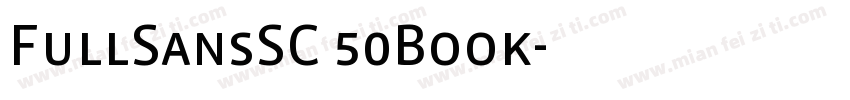 FullSansSC 50Book字体转换